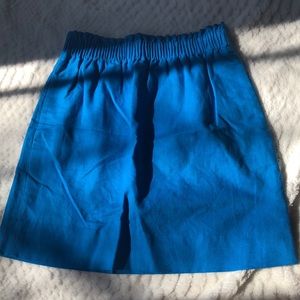 J Crew Blue Sidewalk Skirt
